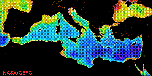 NASA-Aufnahme dieses Mittelmeers - sensitiv
