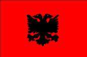 Albaniens Flagge