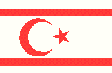 Flagge der türkischen Zypern
