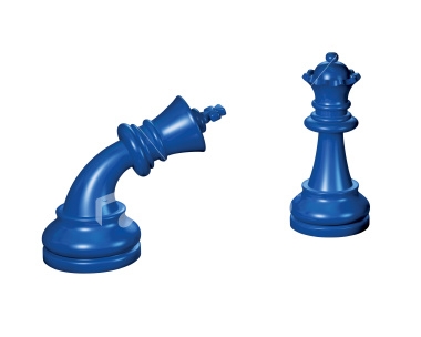 Reverenz der Schachdame vor dem eigenen König - oder?