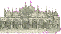 Zeichnung Basilika San Marco -> mehr zur 'Dogenkirche'